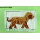 Borduurpakket bruine hond 6x10cm