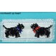 Borduurpakket 2 Schnauzer hondjes 5x16cm