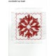 Borduurpakket sneeuwster rood 6x6cm