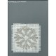 Borduurpakket sneeuwster zilver 6x6cm