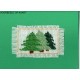 Borduurpakket groene kerstbomen 4x7cm