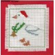 Borduurpakket Kerstgans 9x9cm