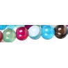Edelsteen 8mm ccolorfull agate ca.38cm