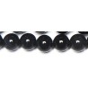 Edelsteen 8mm black agate streng 38cm.
