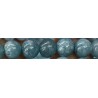 Edelsteen 8mm aquamarine ca. 38cm.