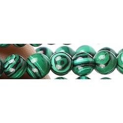 Edelsteen 8mm malachite ca. 38cm.