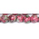 Edelsteen 8mm labradorite gr/red ca. 38cm.