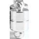 Magneetsluiting 6x11mm rhodium p.st.