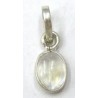 Hanger 11mm zilver met opaalagaat