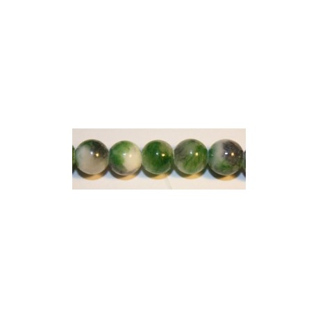 Edelsteen 6mm Groen Zwart Perzische Jade ca.38cm