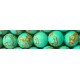 Edelsteen 6mm Gouden Streep Groen Turquoise ca.38c