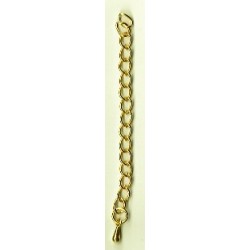 Verlengketting 7mm verguld met bal 5st.