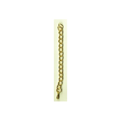 Verlengketting 7mm verguld met bal 5st.