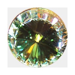 Rivoli 12mm chrystal peridot laser shine p.st.