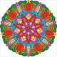 Mandala 44x44cm