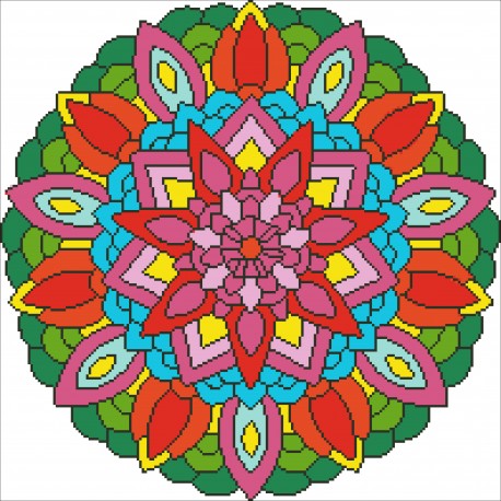 Mandala 44x44cm