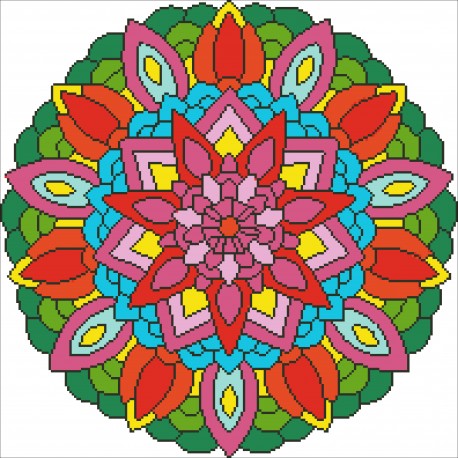 Mandala 44x44cm