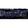 Japspis blokjes 4x4mm zwart/spikkel 90st. ca 38cm.