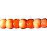 Facetkr disc 3x4,5 orange white ca 110st