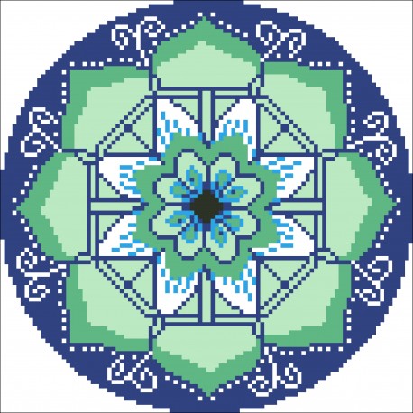 Borduurpakket kralen Madala 22x22cm