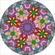 Borduurpakket kralen Mandala 42x42cm