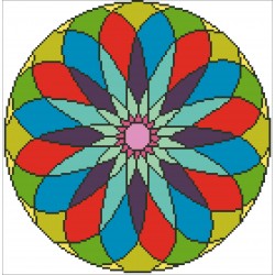 Borduurpakket kralen Mandala 31x31cm