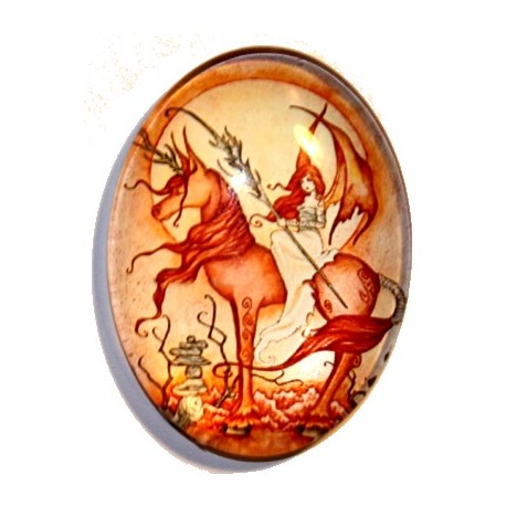 Cabochon 30x40mm Feeën figuren