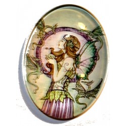 Cabochon 30x40mm Feeën figuren