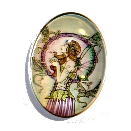 Cabochon 30x40mm Feeën figuren