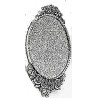 Brochespeld voor 30x40mm cabochon zilverkl.