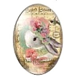 Cabochon 18x25mm rabbit