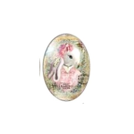 Cabochon 18x25mm rabbit