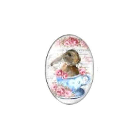 Cabochon 18x25mm rabbit