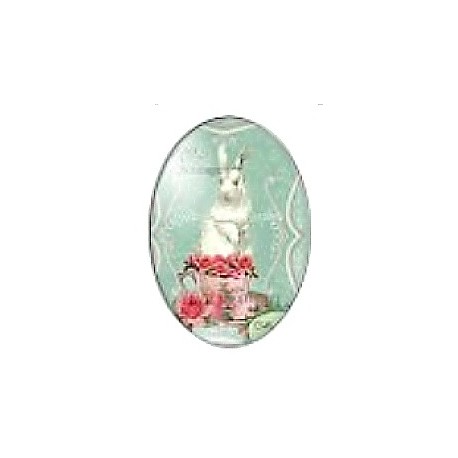 Cabochon 18x25mm rabbit