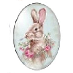 Cabochon 18x25mm rabbit