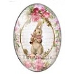 Cabochon 18x25mm rabbit