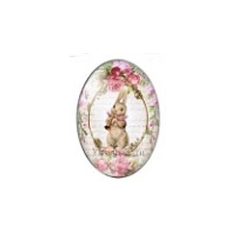 Cabochon 18x25mm rabbit