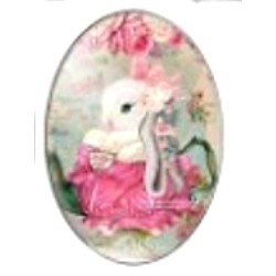 Cabochon 18x25mm rabbit