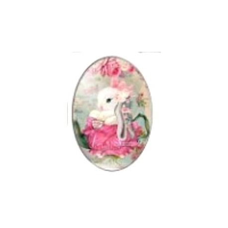 Cabochon 18x25mm rabbit