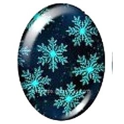 Cabochon 18x25mm wintermotieven