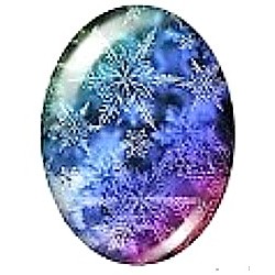 Cabochon 18x25mm wintermotieven