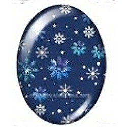 Cabochon 18x25mm wintermotieven