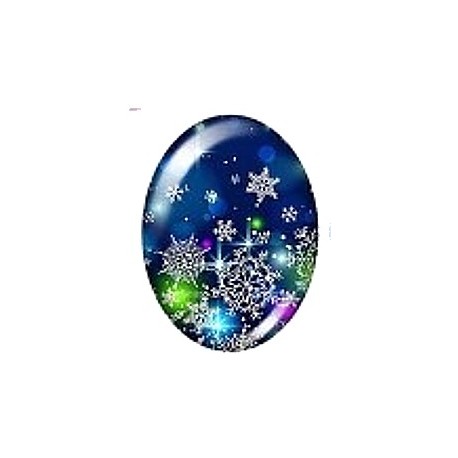 Cabochon 18x25mm wintermotieven