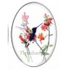 Cabochon 18x25mm vogels