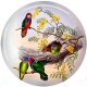 Cabochon 25mm rond vogels