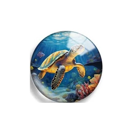 Cabochon 25mm zeedieren.