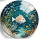 Cabochon 25mm zeedieren.