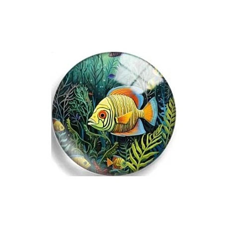 Cabochon 25mm zeedieren.