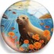 Cabochon 25mm zeedieren.