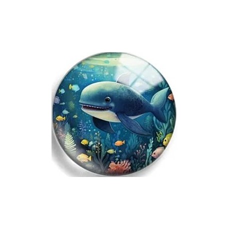 Cabochon 25mm zeedieren.